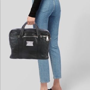 DOLCE & GABBANA  Laptop/Briefcase Bag in Black Calf Leather